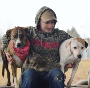 Petting Two Dogs